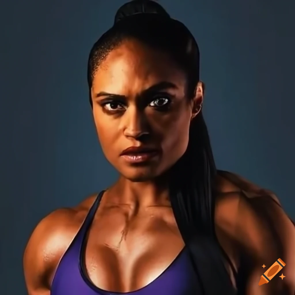 image-of-kristen-welker-as-a-muscular-action-hero-on-craiyon
