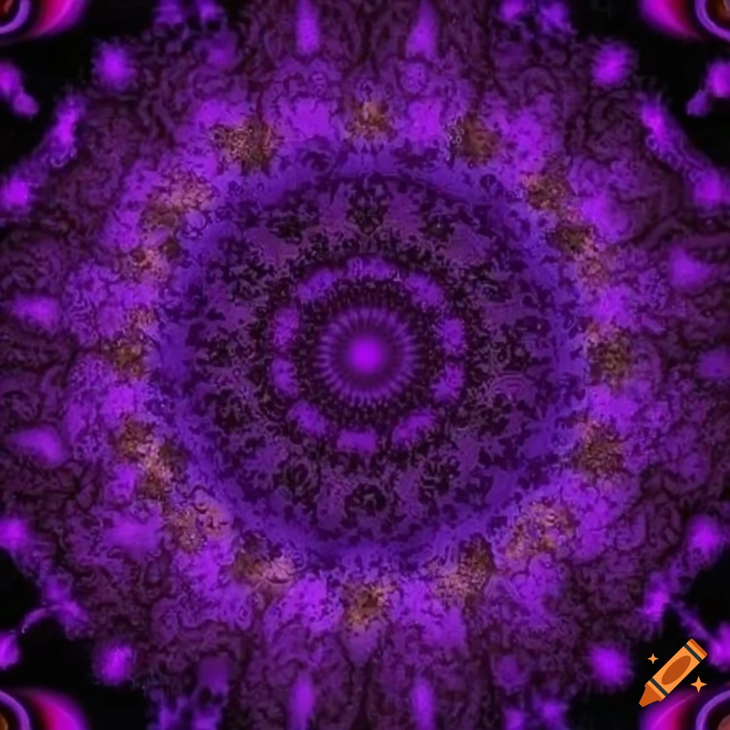 Purple fractal pattern