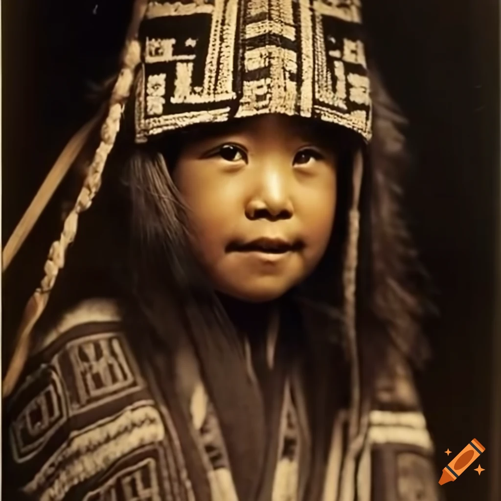 1910 photography of Ainu children