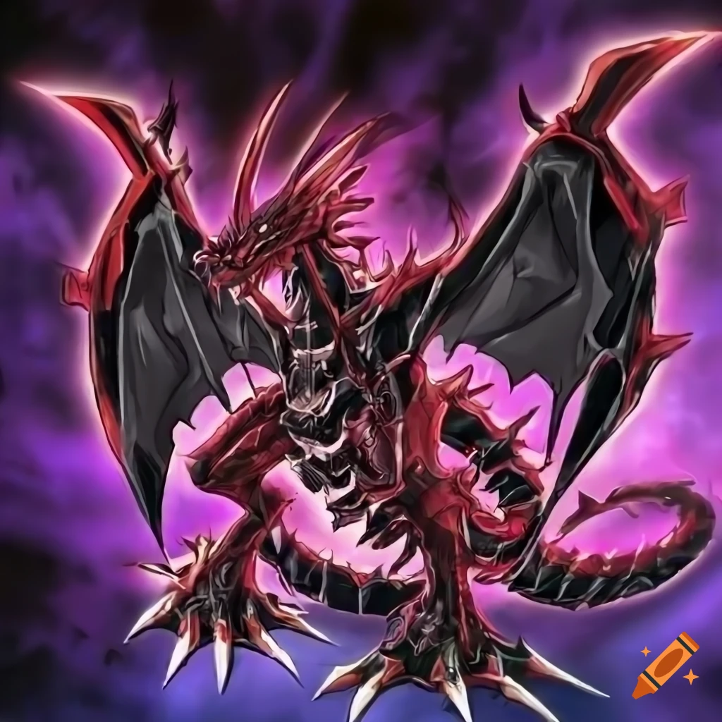 Highly detailed artwork of an infernal dragon