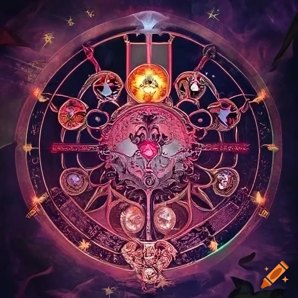 intricately ornate Devil's Pendulum Board for divination