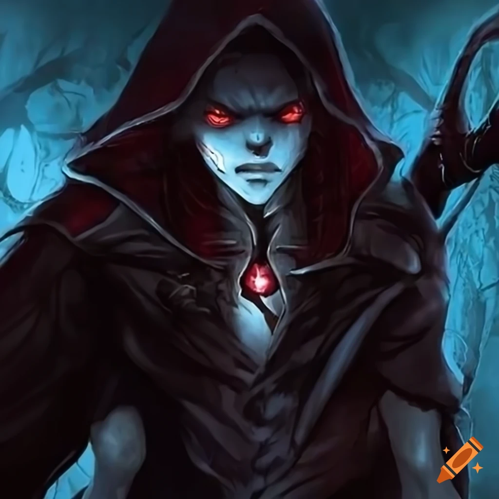 image of a male vampire with a dark aura