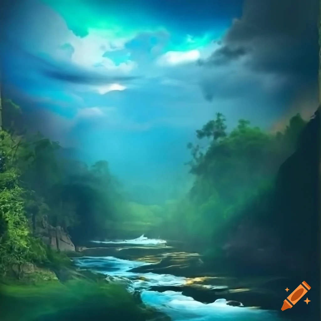 Images capturing the essence of megh malhar / versha megh on Craiyon