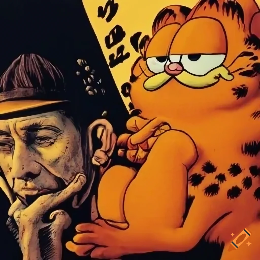 graphic-novel-cover-featuring-garfield-and-chester-cheetah-on-craiyon