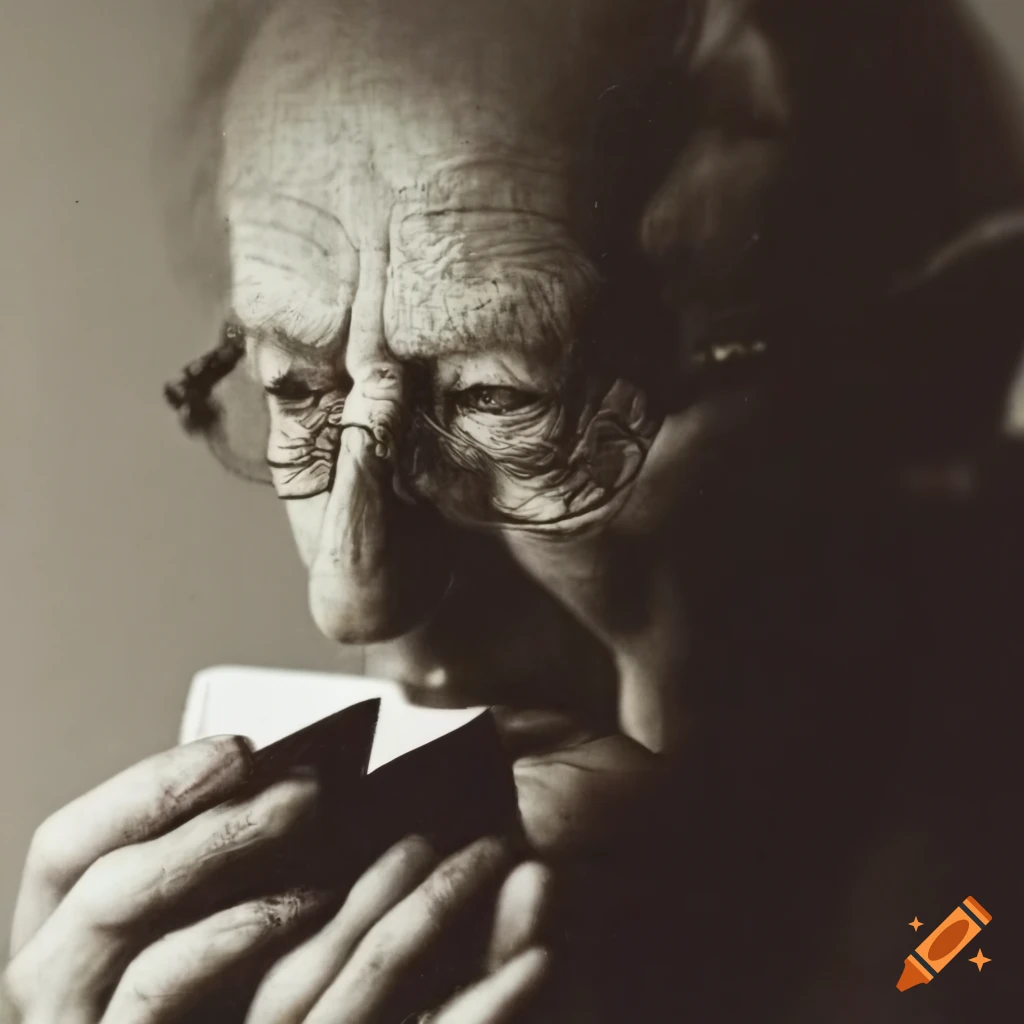 portrait of Bernard Brechet reading a book