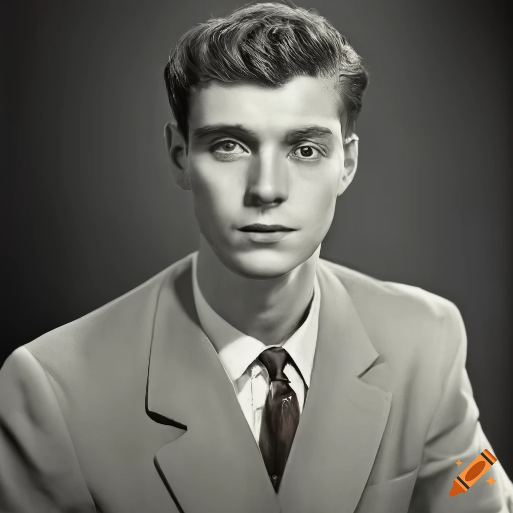 Vintage portrait of a young man