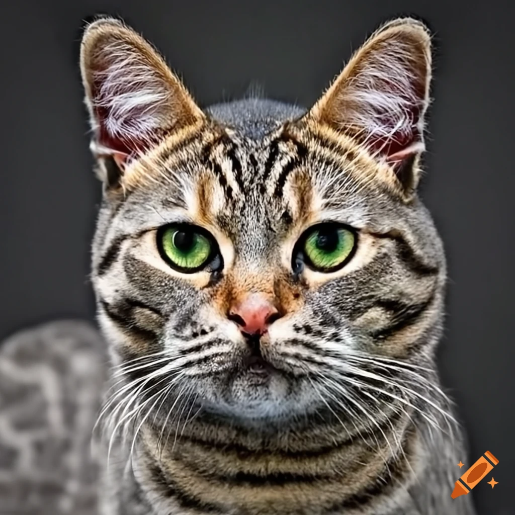 cat with green eyes