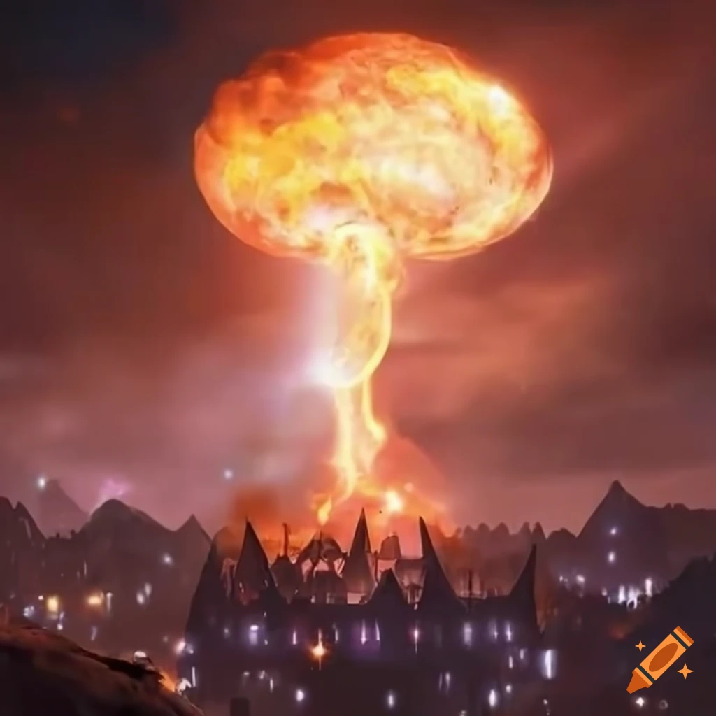 fantasy-village-illuminated-by-celestial-explosion
