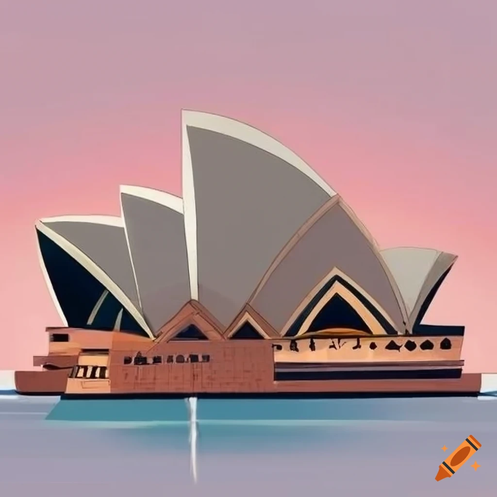 sydney opera house vector