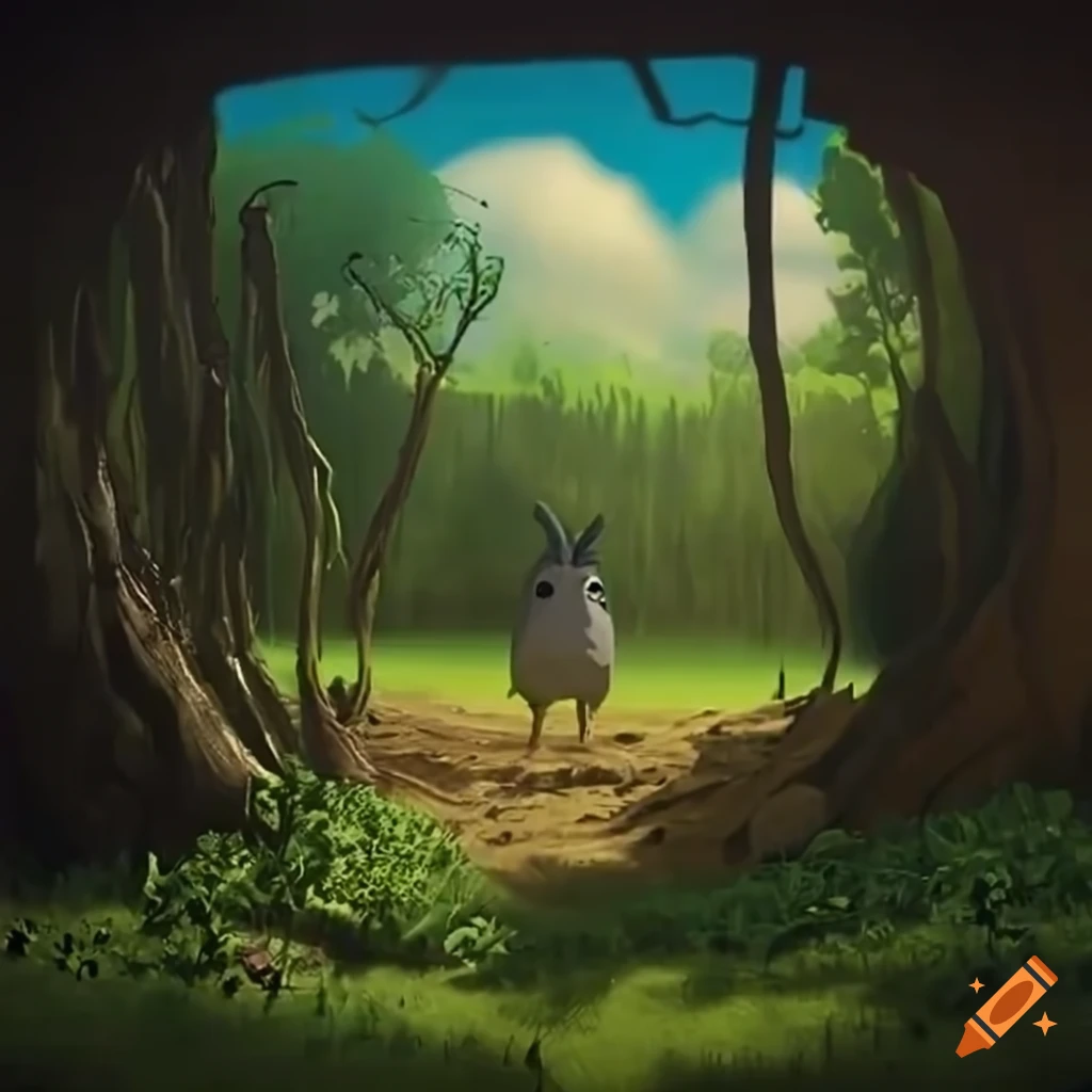Forced perspective diorama video game by Totoro on Craiyon