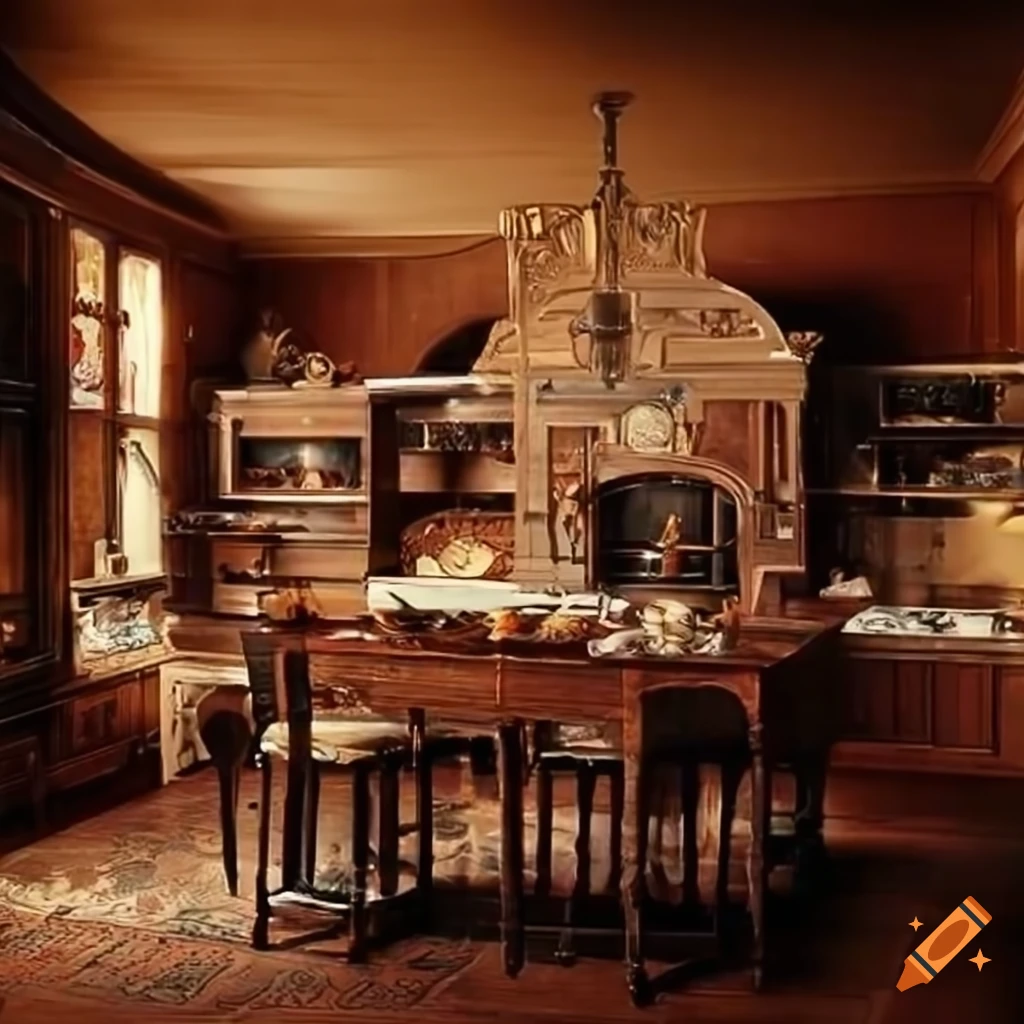 Victorian Kitchen Interior Design On Craiyon