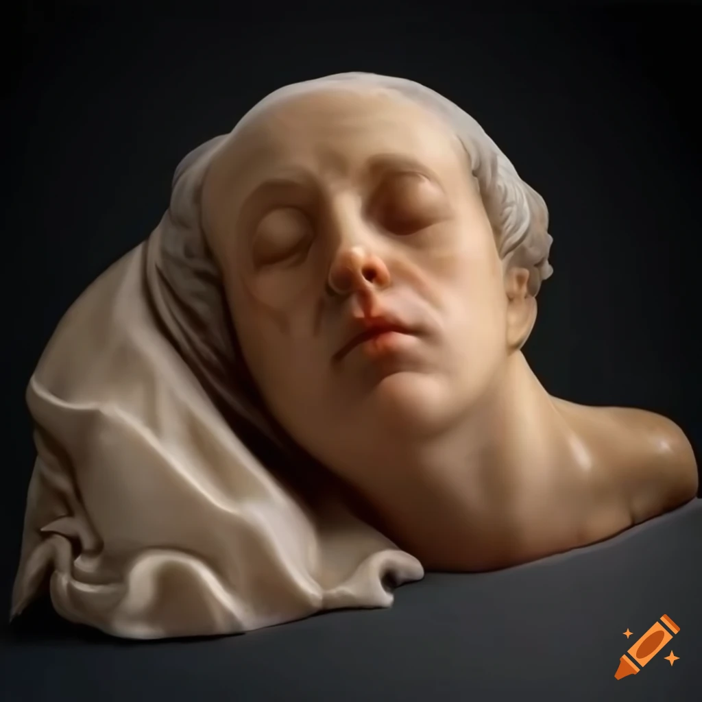 realistic artwork of a sleeping figure