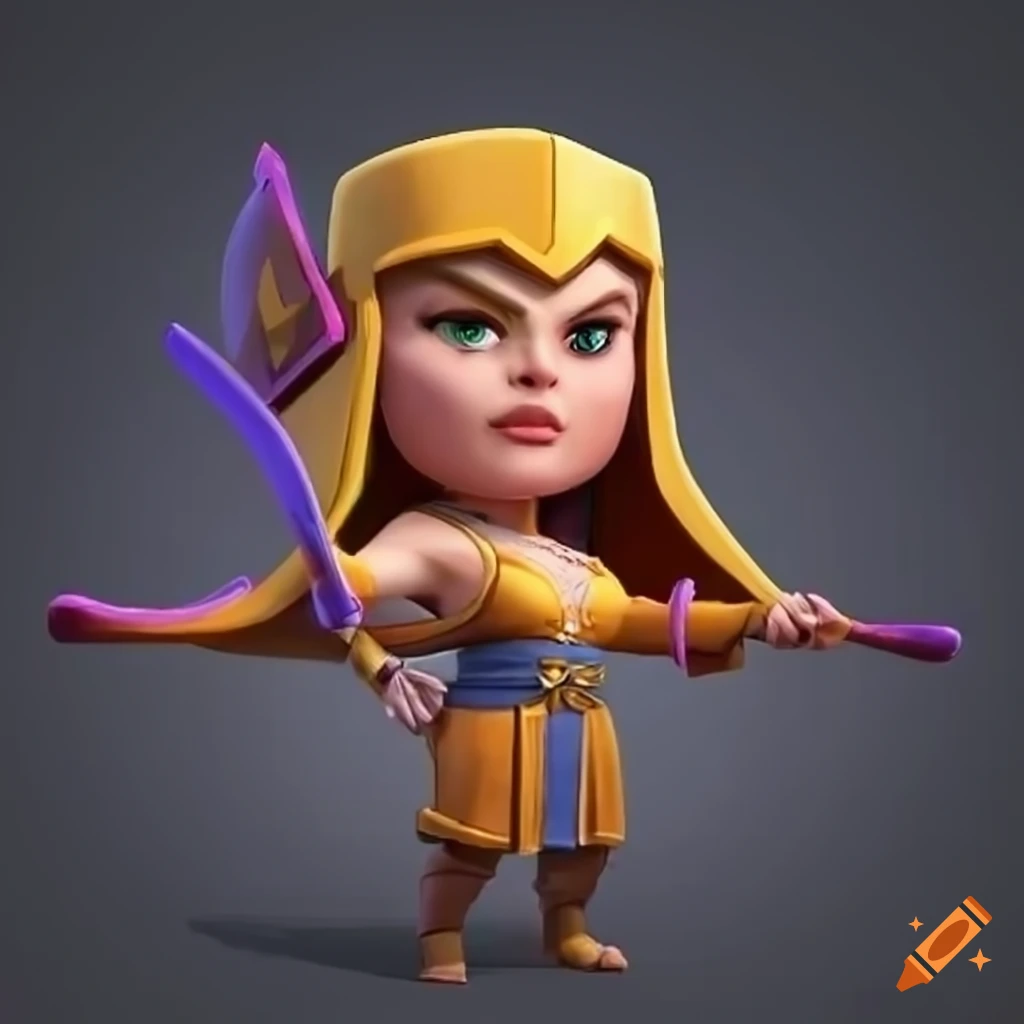 Archer Queen from Clash of Clans game