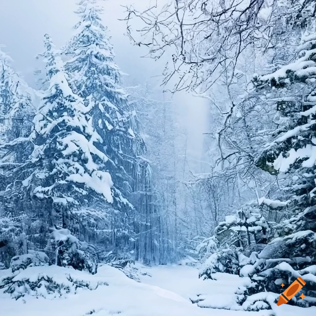 snowy forest landscape