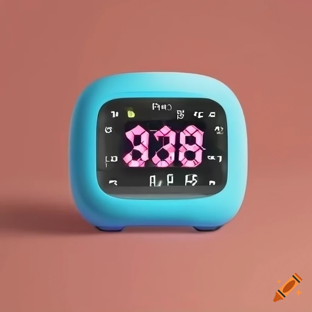 Kids friendly digital alarm clock