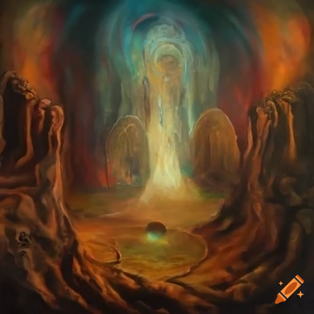 artwork of a warpstorm and cosmic entities