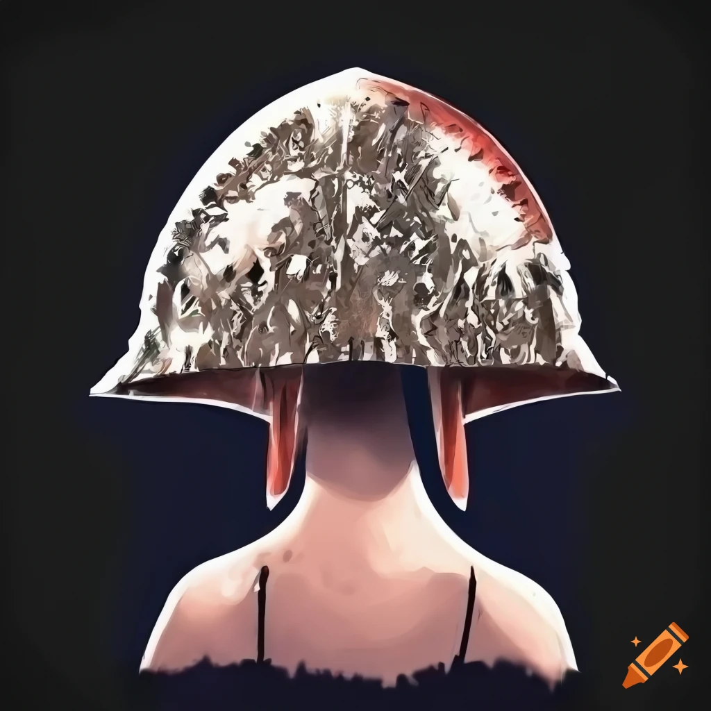 Digital artwork of a tinfoil hat