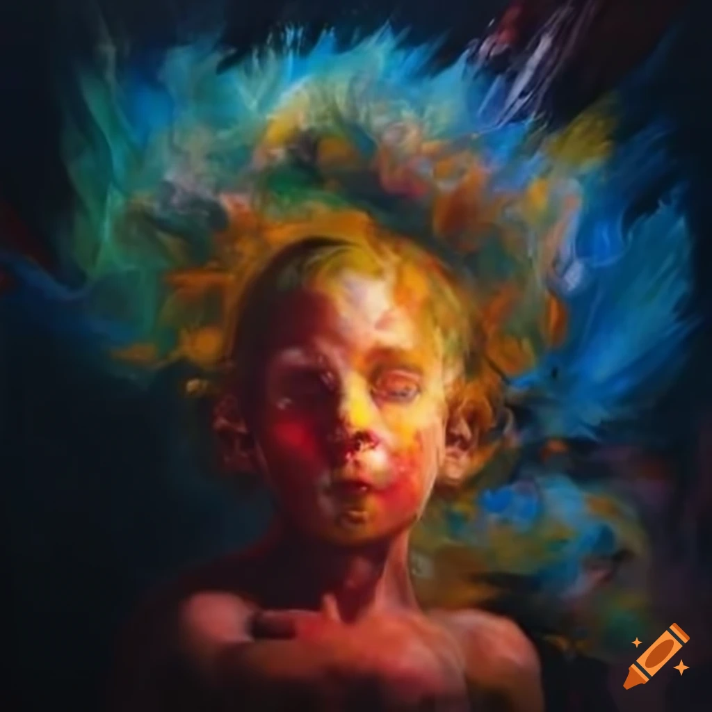Image Of Child Of Painting And Nine Of Painting Artwork On Craiyon