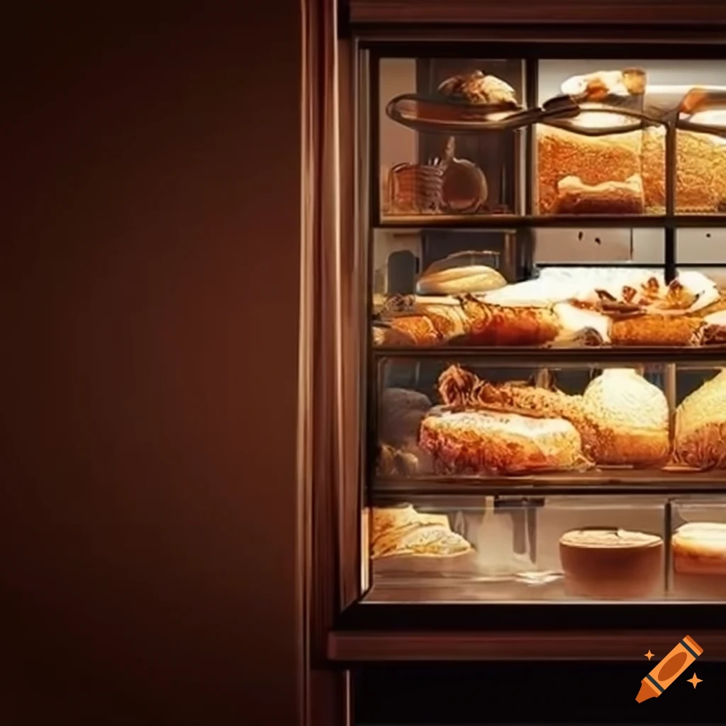 papel tapiz of a high definition simulated bakery storefront