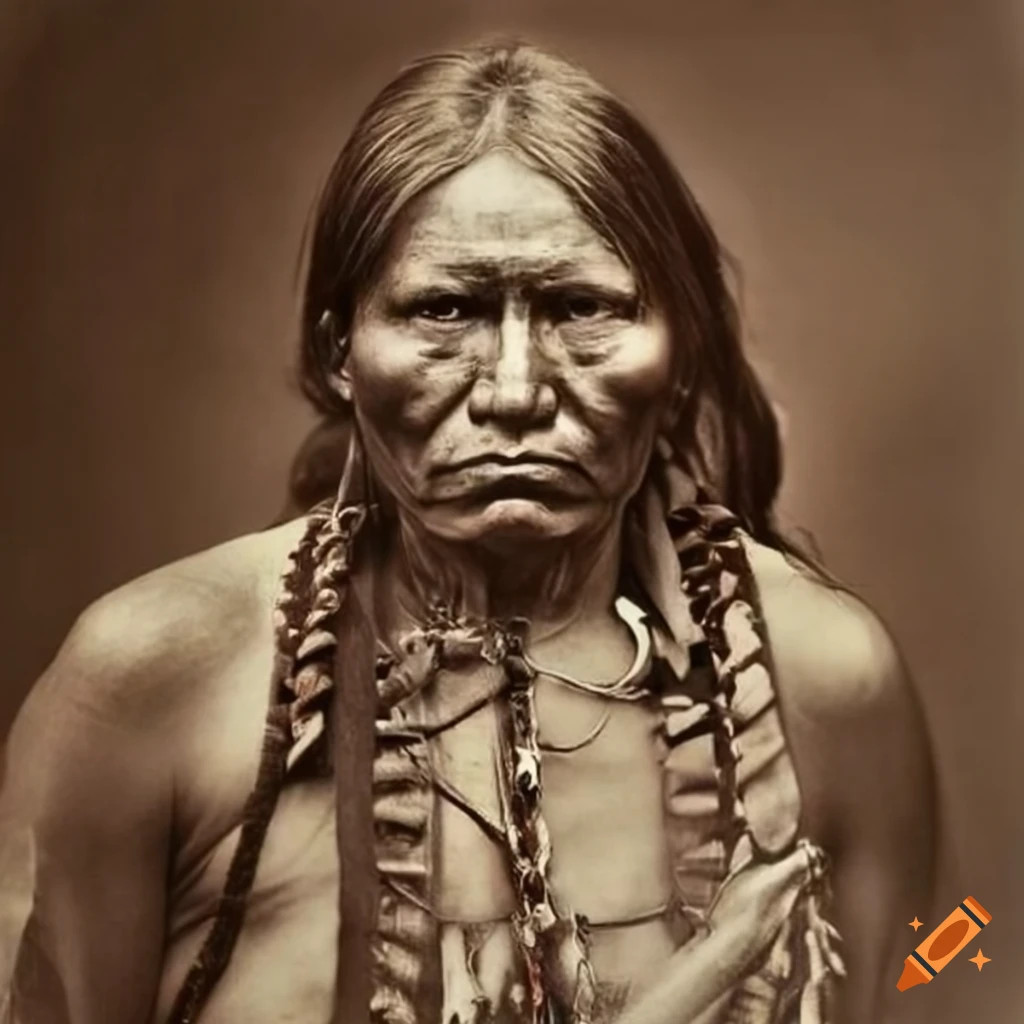 photograph of a wounded Apache warrior