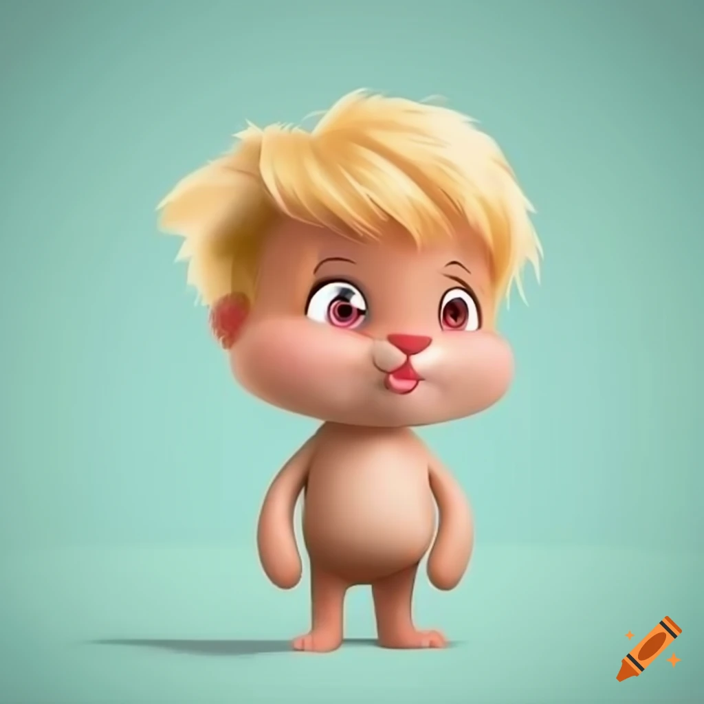 cartoon bunny character with blond hair