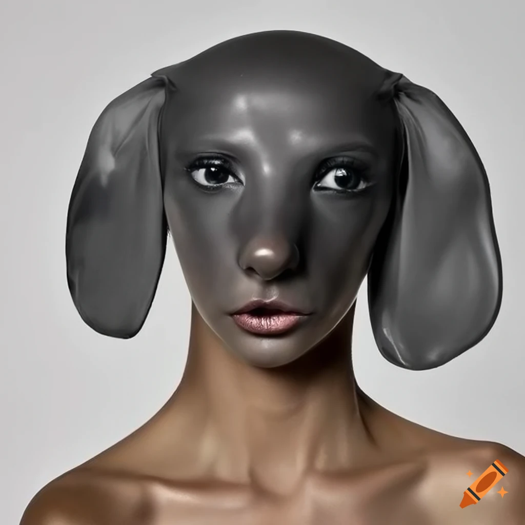 Kendall jenner inspired dachshund face mask