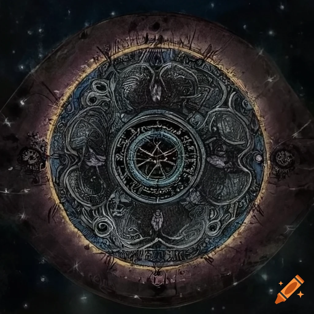 Artwork of ace of pentacles and four of cups tarot cards