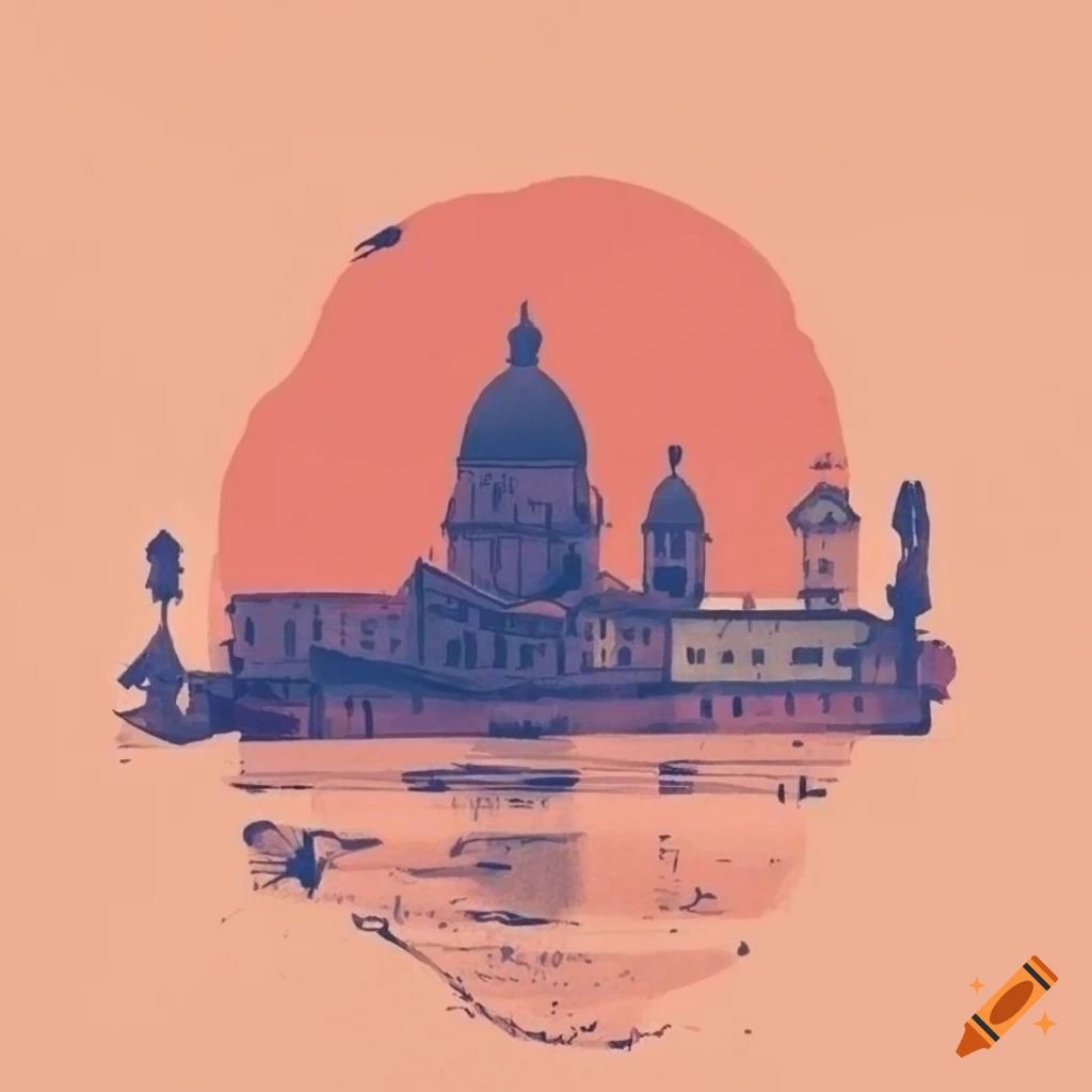 Minimalist poster art of italy on Craiyon