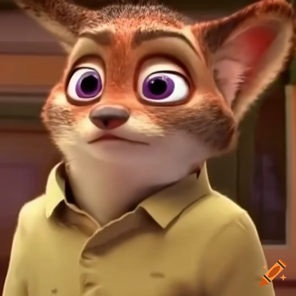 Distorted meme of Zootopia on Craiyon