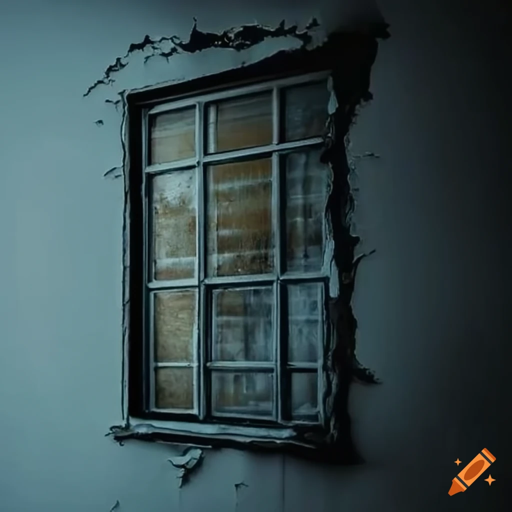 peeling paint and rotten window frames