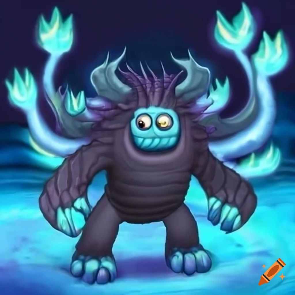 Shadow element monster from my singing monsters on Craiyon