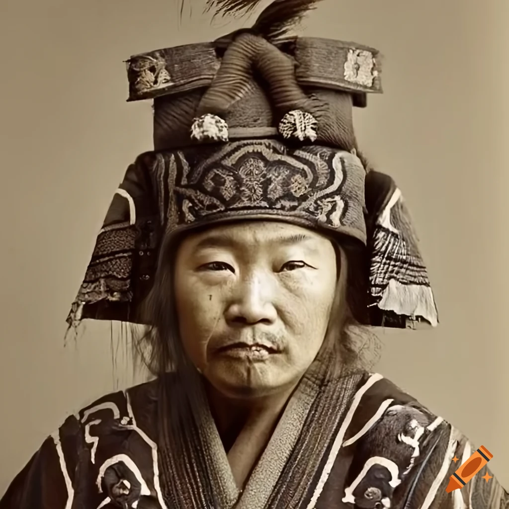 photograph of Ainu people in 1900