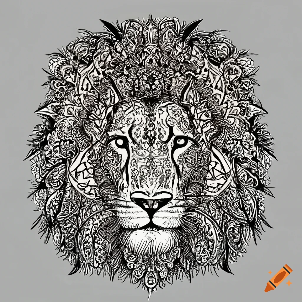Mandala Lion Coloring Page On Craiyon 8272