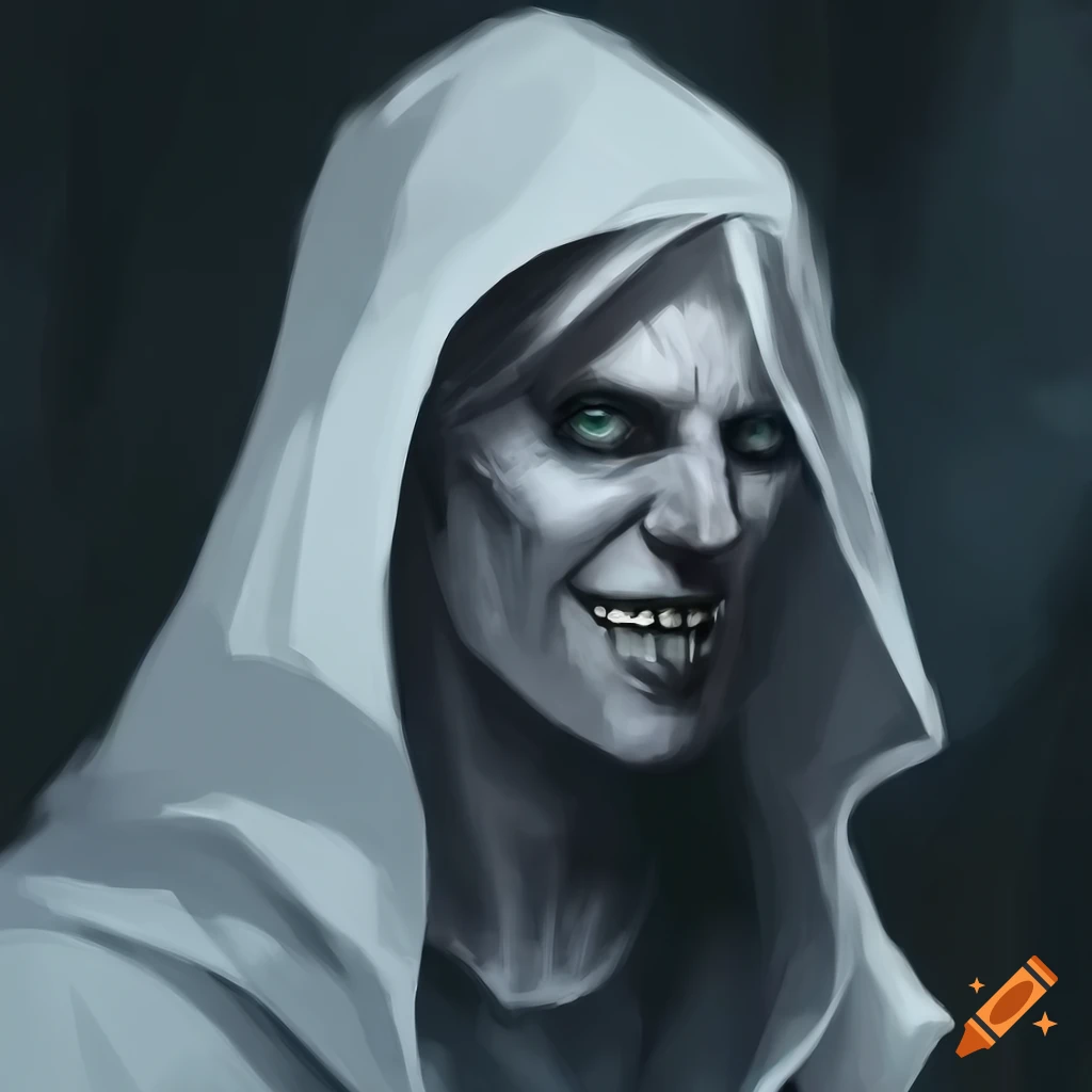 Art of a black and white magic the gathering card on Craiyon