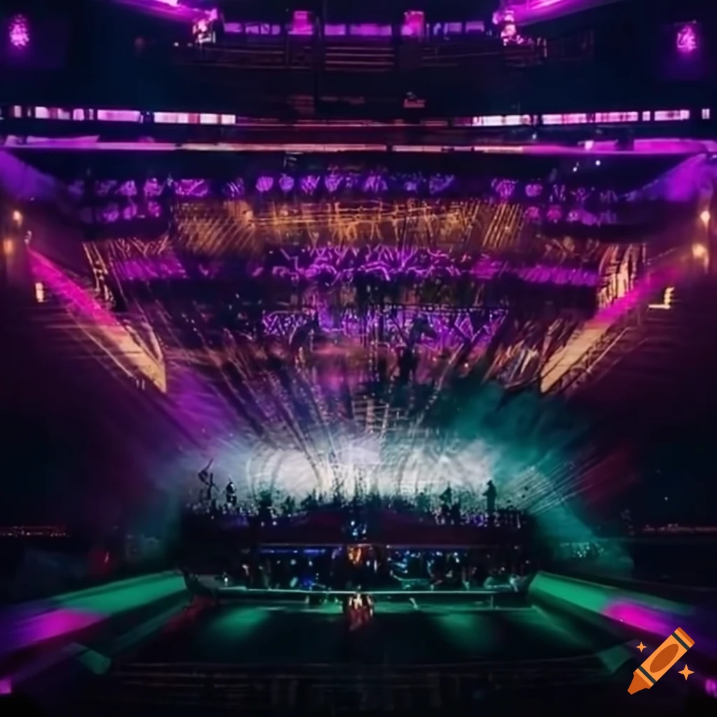 Stage design for eurovision song contest 2024 in malmo arena on Craiyon
