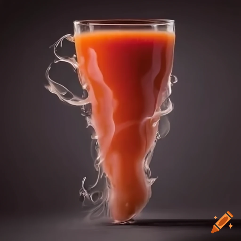 tornado of tomato juice
