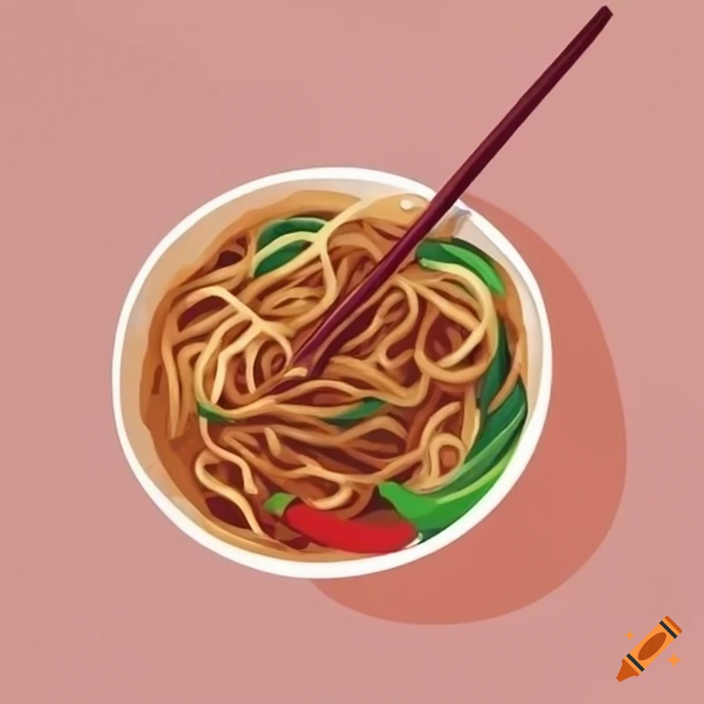 Minimal Drawings Of Chinese Noodles On Craiyon