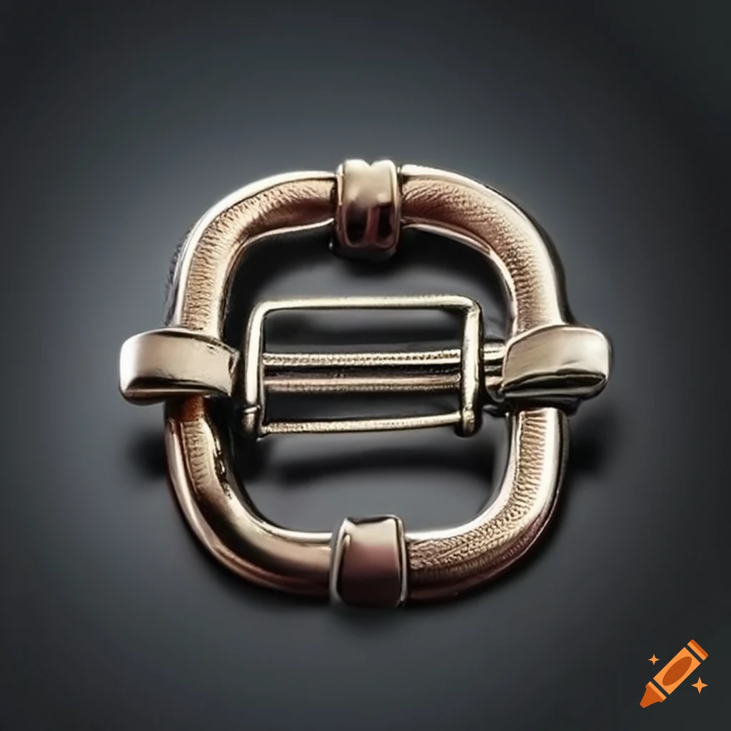 Silver buckle accessory on Craiyon