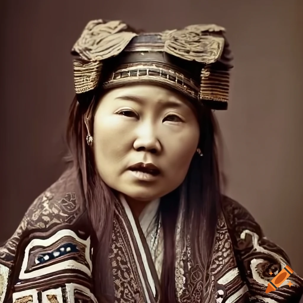 Ainu Woman In Nineteenth Century Portrait On Craiyon