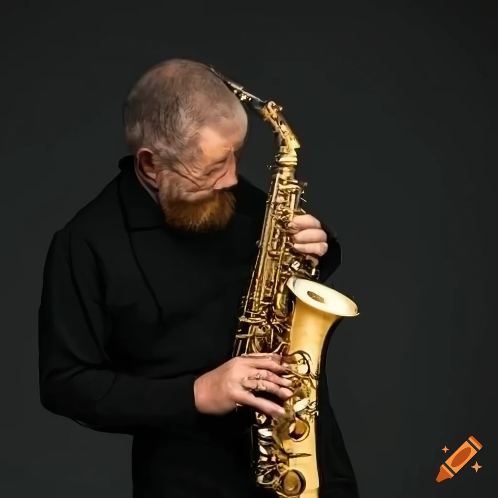 Poster of a saxophonist playing the saxophone on Craiyon