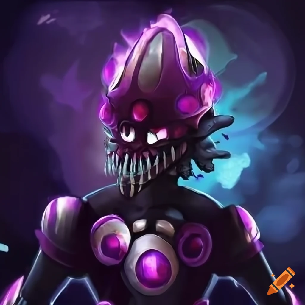 Illustration Of A Squid themed Megaman Villain On Craiyon
