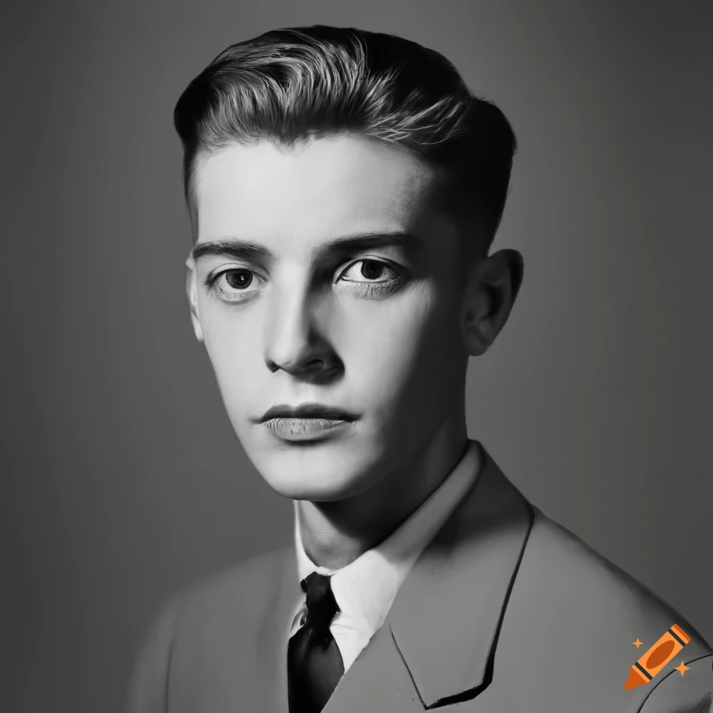 Vintage portrait of a young man
