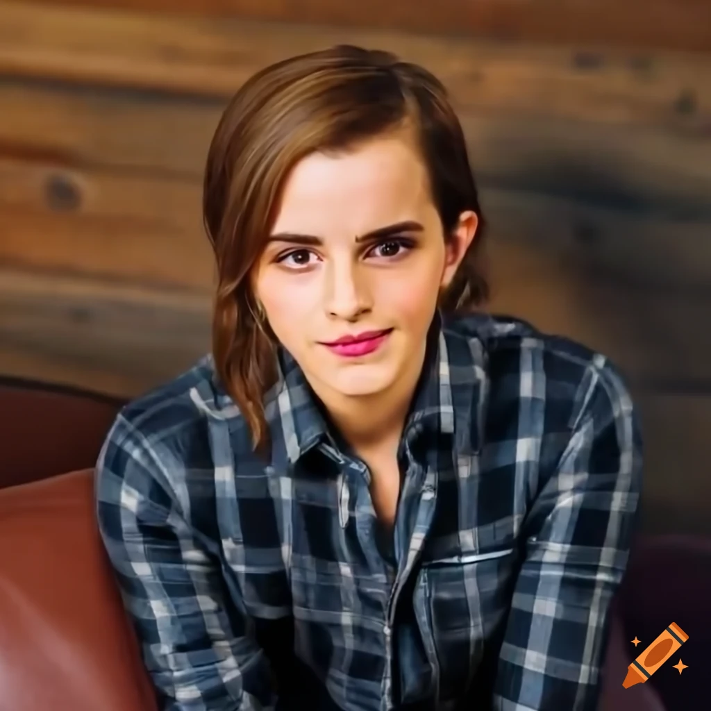 Closeup Of Actress In Plaid Shirt And Leather Trousers On Craiyon Closeup Of Actress In Plaid Shirt And Leather Trousers On Craiyon