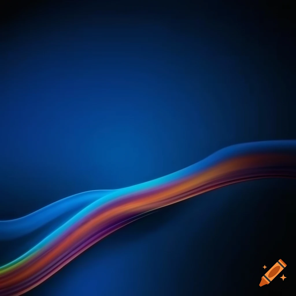 neon disco-like background with intertwined blue and orange waves