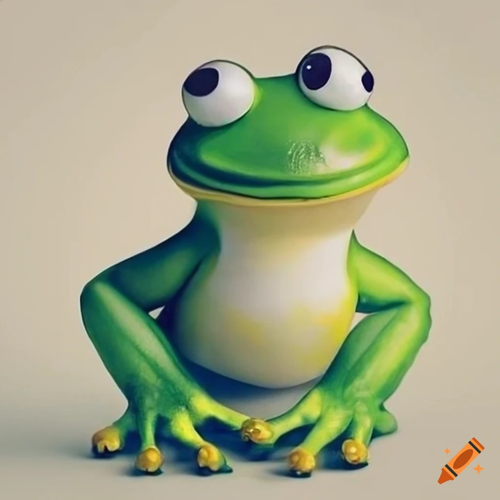 Funny frog on Craiyon