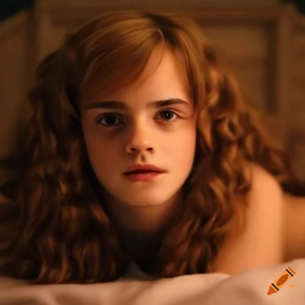 Cute Image Of Hermione Lying In Bed On Craiyon