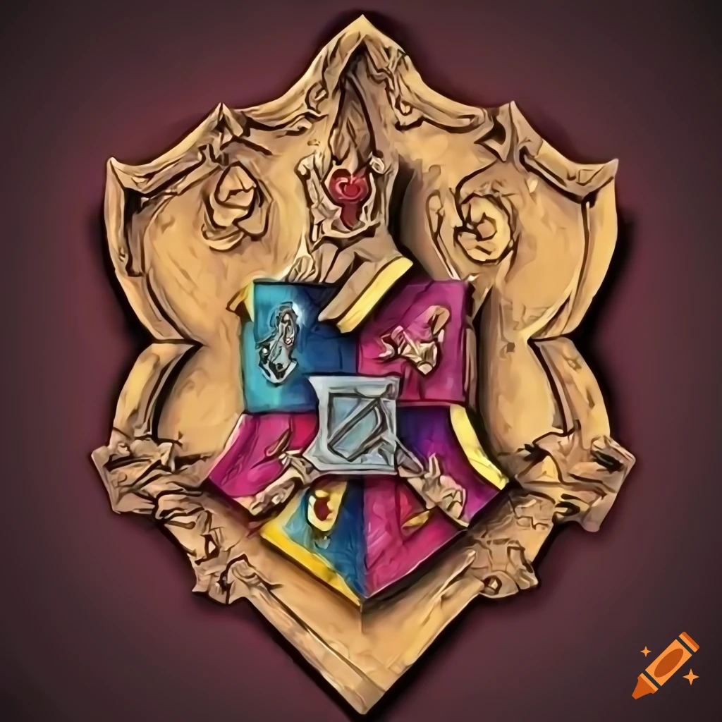 Chillavenclaw House emblem in Hogwarts crest design