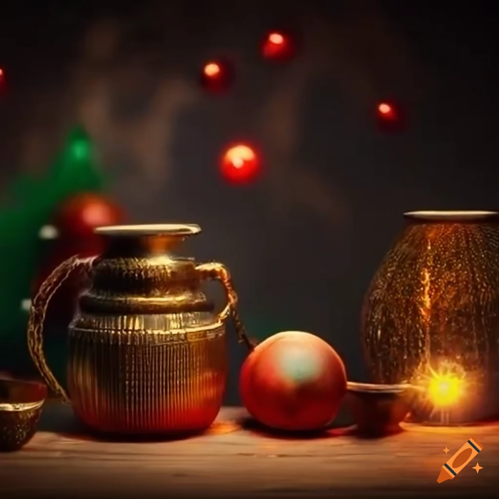 Christmas still life with a surreal twist