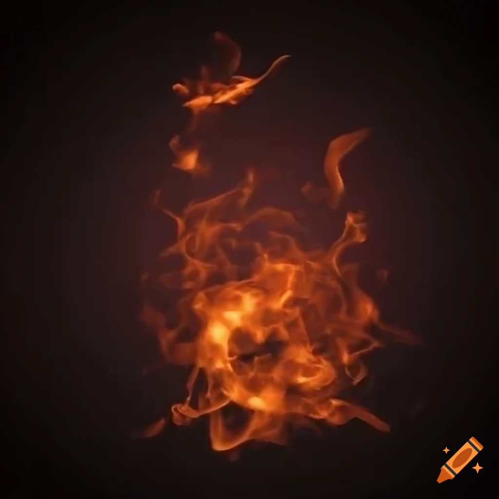 highly detailed fire particle texture on black background
