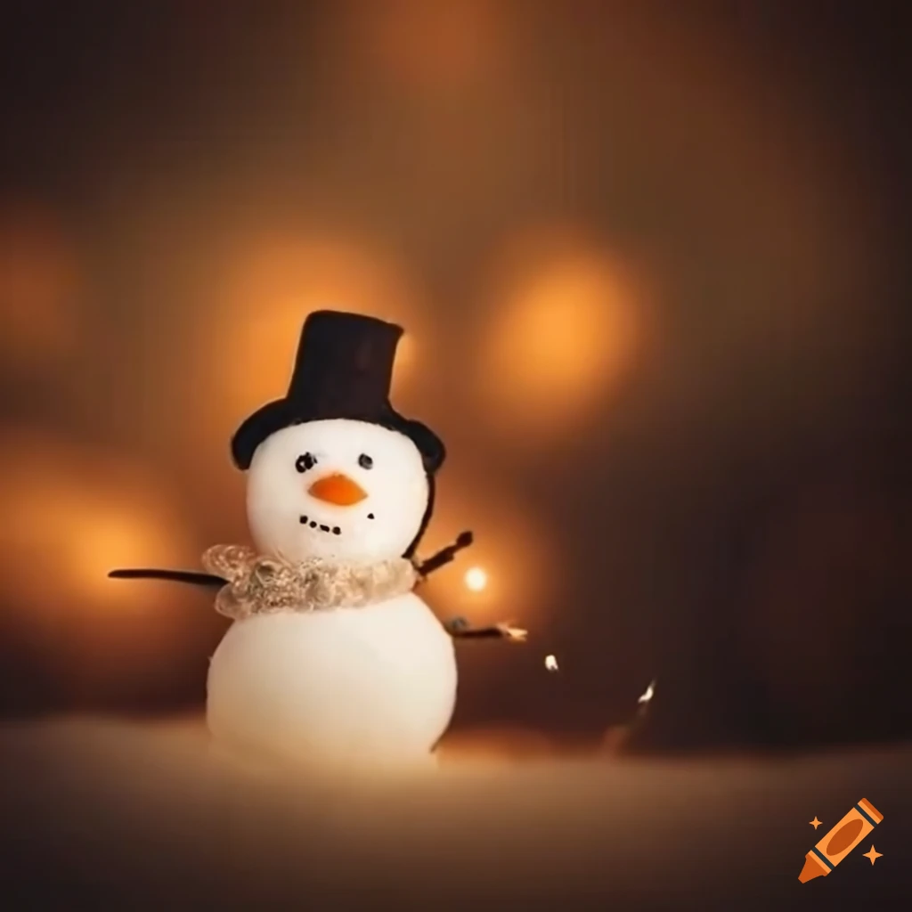 Melting snowman on Craiyon